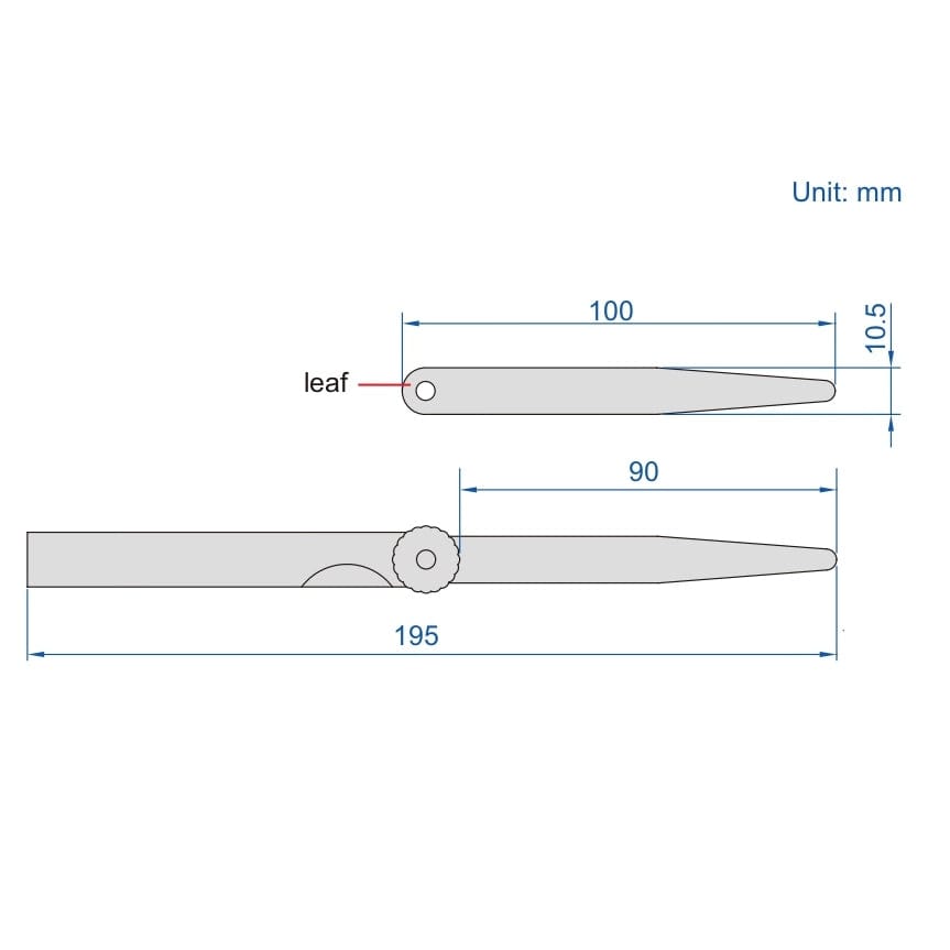 Insize Feeler Gauge 13pc Set 0.05-1mm Range Series 4602-13